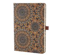 Handship 1 diario mandala in sughero per uomo e donna | Mandala Star Wheel Cork Journal Boho Retro Notebook per viaggio scrittura quotidiana