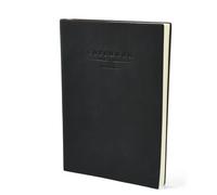 Handship 1Pc Blank Journal Notebook, Black Hardcover Leather Notebook, 300 Pages, 11.34x 8.35 Inches Large Unlined Sketchbook for Women Men Note Taking Writing Drawing Work School Travel