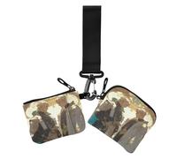 Handsome Anime Man Twins portafogli da donna porta carte di grande capacità portafoglio per carte di credito organizer con cerniera portamonete per lavoro e viaggi, 2 pezzi, Bello anime uomo Gemelli