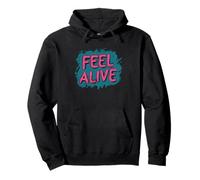 Handsome Feel Alive Emblema per adulti e bambini Felpa con Cappuccio