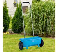 Handstreuwagen Spandiconcime Spandiletame Siepe Sale Spargisale Blu Alluminio