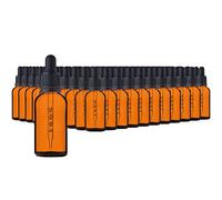 HandsUnity 30ml-110pz Bottiglia Pipetta Piccola Bottiglia di Vetro - set di Vasetti da Farmacia in Vetro Ambrato con Tappo Nero per Pipetta include 5pcs Accessori Bottiglie di Vetro Marrone