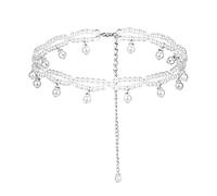 Handwoven Waist Chain Women Elastic Beaded Dress Skirt Accessories Sweet Temperament Body Chain