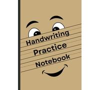 Handwriting Practice Notebook - 200 Numbered Pages of Dotted Lined Paper for Kids, Students, and Anyone Learning to Write Letters | Caramel Brown Paper Cover| Blank pages| A4 Size