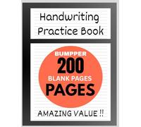 Handwriting Practice Paper : 200-Page Dotted Line Notebook (Handwriting Practice Paper Notebook / Blank Handwriting Practice Books)