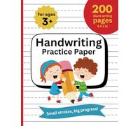 Handwriting Practice Paper : 200 Pages With Blank Dotted Lines For Kids, Pre-School, and Kindergarten / Handwriting Notebook For Penmanship Practice For Kids Learning To Write The Alphabet