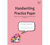 Handwriting Practice Paper Book (A4-size) with Sight Words, Fun Sample Sentences and Science Facts (N-T): Quality notebook for kids home-schooling, in ... fun sample sentences with Science facts