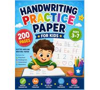 Handwriting Practice Paper for Kids: 200-Page Dotted Midline Notebook | Blank Writing Paper for Preschool, Kindergarten, Homeschool & Elementary Students
