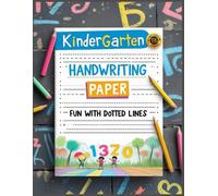 Handwriting Practice Paper Notebook:100 Blank Pages for Alphabet and Number Writing Practice of Size 8.5 x 11 inches .For Kindergarten and Preschool kids.