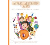 Handwriting Practice Paper: Slanted Dotted Midline Writing Notebook for Kids - 8.5 x 11 Inches, 125 Pages