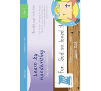 Handwriting Practice Workbook - Bible Verses - John 3: 16 - NIV - Print, Level 1: Learn by Handwriting . Adults and Children - Companion Size - BVJP1LES