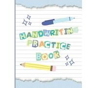 Handwriting Practice Workbook Paper for Kids 200 Pages | Tracing Letters | 1 Inch Wide Rule | Kindergarten, First Grade, Preschool | Boys and Girls | ... Blue Version Book | Glossy Cover | Quality