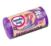 Handy Bag Sacchetti per la spazzatura profumati, 100% riciclati, extra resistenti, a prova di goccia, autobloccante, 30 l, 12 sacchetti, confezione