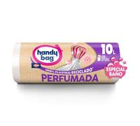 Handy Bag Sacchetti per la spazzatura profumati speciali per il bagno, resistenti e antigoccia, progettati appositamente per bidoni della spazzatura piccoli, 100% plastica riciclata, 10 l, 12