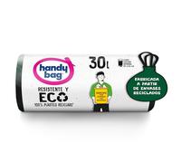 Handy Bag Sacchetti per rifiuti resistenti ed eco-compatibili, 30 l, 100% riciclati, resistenti, 12 sacchetti, 1 confezione