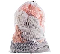 Handy Laundry Borsa per biancheria in rete, chiusura sicura con coulisse, lavabile in lavatrice, spaziosa, materiale durevole, fabbriche commerciali, dormitorio universitario, lavanderia a gettoni,