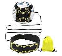Handy Picks Trainer da Calcio per Bambini e Adulti - Un Aiuto per Migliorare Il Controllo di Palla - Attrezzatura per L’Allenamento Individuale con Cintura Regolabile (Nero e Giallo, con Zainetto)