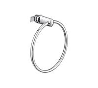 Handy Ring portasciugamano Senza Foro per Bagno, autoavvitanti al termoarredo tubolare multicolonna Senza forare - Made in Italy - Cromato