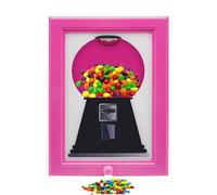 HandyCandy, cornice per dispenser di caramelle, montaggio a parete, creativa, innovativa, per scrivania, piano di lavoro o per bambini, adulti, ufficio, camera da letto, espositore di dolci, blu/rosa
