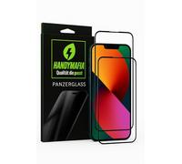 HANDYMAFIA Set di 2 pellicole protettive per display per iPhone 16, in vetro temperato 9H, protezione totale telaio per protezione schermo contro graffi e cadute, rivestimento anti-impronte
