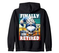 Handyman Retirement GNOME Craftsman Daddy Is Finally Retired Felpa con Cappuccio