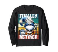 Handyman Retirement GNOME Craftsman Daddy Is Finally Retired Maglia a Manica