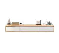 HANELREEZD Mobile TV sospeso a parete con supporto TV e cassetti mobile tv | Design di grandi dimensioni senza maniglie for il soggiorno