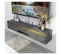 HANELREEZD Mobile TV sospeso da tavolo in legno for la casa mobile tv | Console multimediale con cassetti e armadietti con anta a ribalta superiore