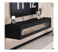HANELREEZD Mobile TV sospeso for console multimediale in legno massello | Elegante mobile TV con cassetti portaoggetti e gestione dei cavi mobile tv