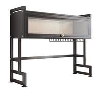 HANELREEZD Scolapiatti sopra il lavandino con coperchio, scolapiatti di grandi dimensioni a 2 livelli, for bancone della cucina, salvaspazio. scolapiatti da appoggio(95cm)