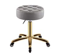 HANELREEZD Sedia girevole rotonda Sgabello con rotelle idraulico sgabelli | Sgabello con ruote for massaggi in ufficio, lavoro spa