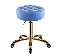 HANELREEZD Sedia girevole rotonda Sgabello con rotelle idraulico sgabelli | Sgabello con ruote for massaggi in ufficio, lavoro spa