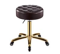HANELREEZD Sedia girevole rotonda Sgabello con rotelle idraulico sgabelli | Sgabello con ruote for massaggi in ufficio, lavoro spa