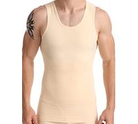 HANERDUN Canotta Contenitiva Snellente Uomo Camicia a Compressione Gilet Sportivo Fitness Canotta Modellante per Il Corpo Tops