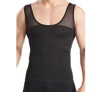 HANERDUN Canotta Contenitiva Snellente Uomo Maglietta Compressione Intimo Maglia Modellante Shapewear Camicia Dimagrante Pancia Piatta