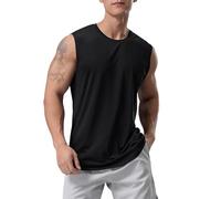 HANERDUN Canotte Sportive Uomo Senza Maniche Gilet Allenamento Bodybuilding Atletiche Canottiere Maglietta Asciugatura Rapida a Prova di Sudore Camicie da Palestra T-Shirt Runnig Sportiva Fitness