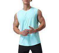 HANERDUN Canotte Sportive Uomo Senza Maniche Gilet Allenamento Bodybuilding Atletiche Canottiere Maglietta Asciugatura Rapida a Prova di Sudore Camicie da Palestra T-Shirt Runnig Sportiva Fitness