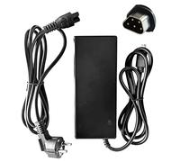 HANERIDE Caricatore da 42 V, 2 A, 5 pin, per bici elettrica, 36 V, con spina trapezoidale