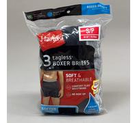 Hanes (3 Confezione Uomo Cool Comfort Boxer Slip TAGLIA S/P 71.1-76.2cm Nero/