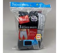 Hanes (3 Confezione Uomo Cool Comfort Boxer Slip Taglie 2XL 112-117cm Nero /