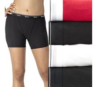 Hanes - Boxer da Donna a metà Coscia, Biancheria Intima in Cotone Elasticizzato, Confezione da 4, Small