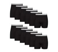 Hanes Boxer da Uomo Senza Etichetta Cool Dri con Cintura ComfortFlex, Confezione Multipla Disponibile (Confezione da 7), Confezione da 12 - Nero, XXL