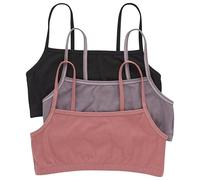 Hanes Bralette da Donna, con Spalline, di Cotone (Confezione da 3), L