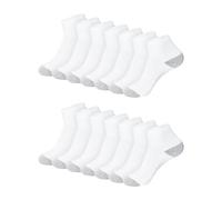 Hanes Calzini da donna (confezione da 14), bianco, 14 pezzi, 40.5-46 EU