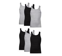 Hanes - Canottiera intima da uomo in cotone leggero traspirante (confezione da 6), M