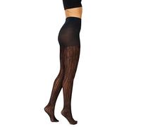 Hanes Collant da donna velati Art Deco Control Top, nero, X-Large