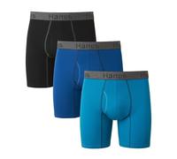 Hanes Comfort Flex Fit Ultra Soft Long Leg Boxer Brief 3-Pack Boxer Uomo (Pacco da 3)