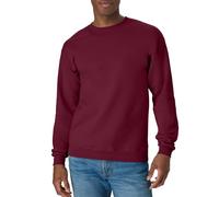 Hanes EcoSmart Fleece, Pullover Crewneck Sweatshirt, 1 Or 2 Pack Maglia di Tuta, Bordeaux, L Uomo