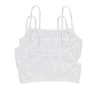 Hanes Set di 3 tavolette in Cotone Reggiseno, Opaque, Bianco, Confezione da 3, L Donna
