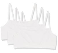 Hanes Cropped Bralette, Breathable Pullover Bra, Crop Top, Solid Or Assorted, 3-Pack Reggiseno, Opaque, Bianco/Bianco/Bianco, XL (Pacco da 3) Donna
